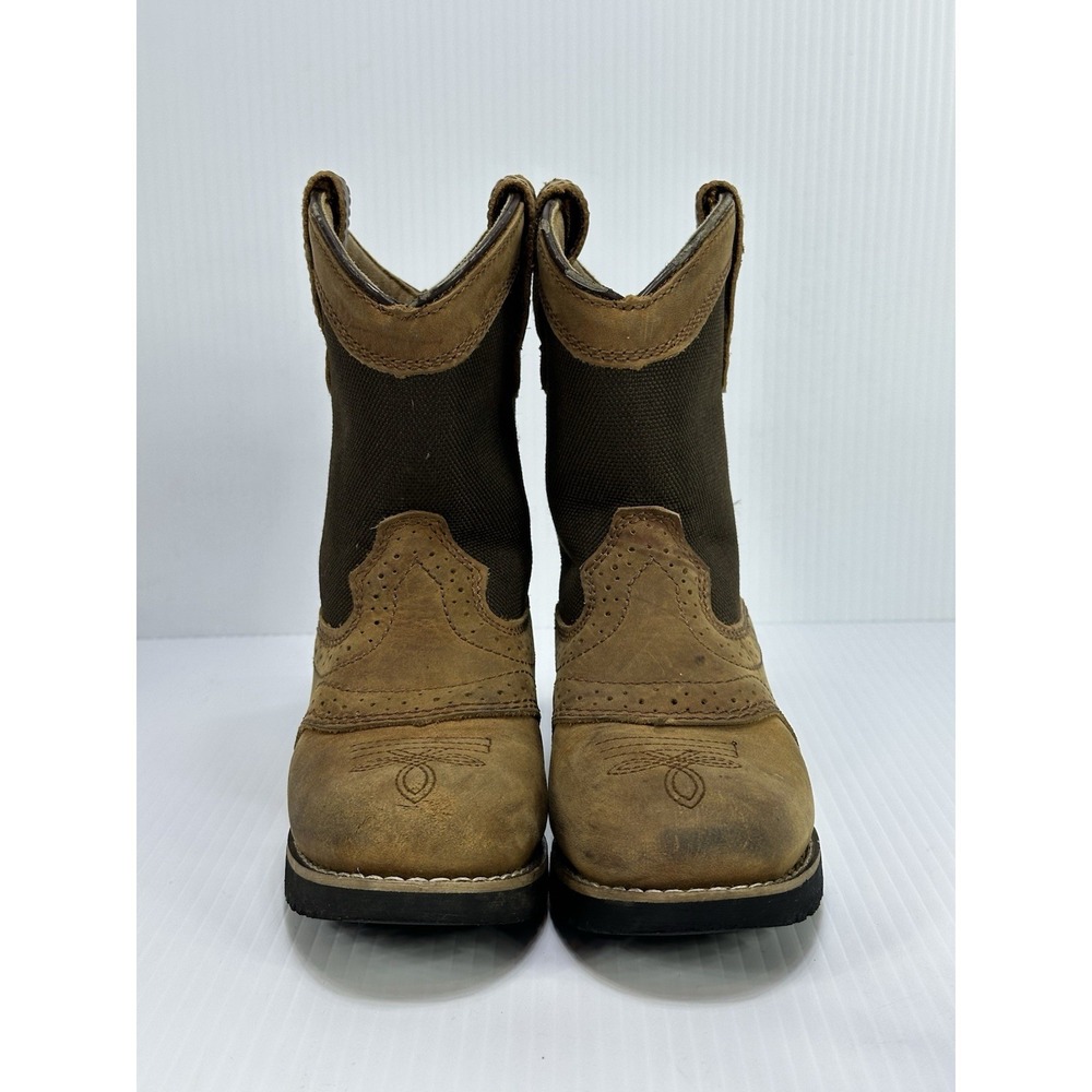 Itasca Buckaroo Youth 12 Brown Leather Western Cowboy Boots 5027030